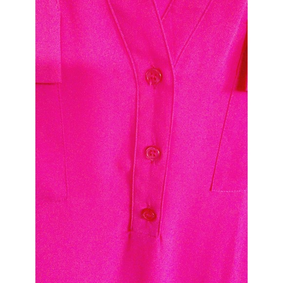 INC 2X International Concepts Women's Heritage Pink Peacock V-Neck Top NWT RV$70 - Picture 7 of 8